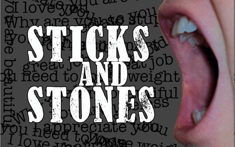 sicks and stones may break my bones but words will do more damage